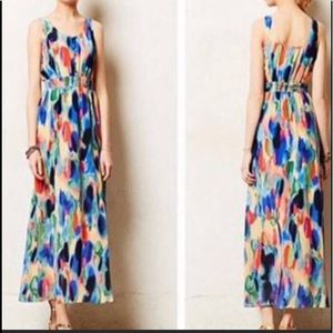 Anthropologie Maeve Multi-colored Maxi Dress